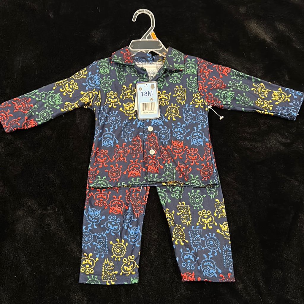 Brand New Mon Petit Boy Sleepwear 2 Pcs